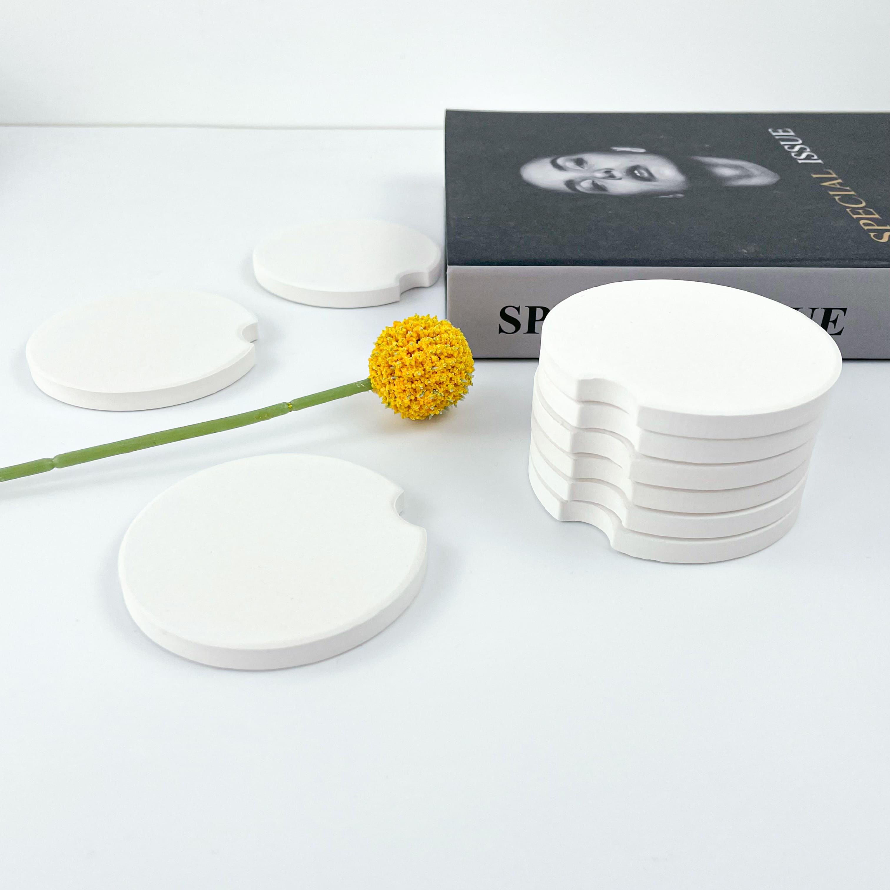 Customizable Water Absorbent Ceramic Coaster for Sublimation UV Printing | Yo<i></i>nglai Brand